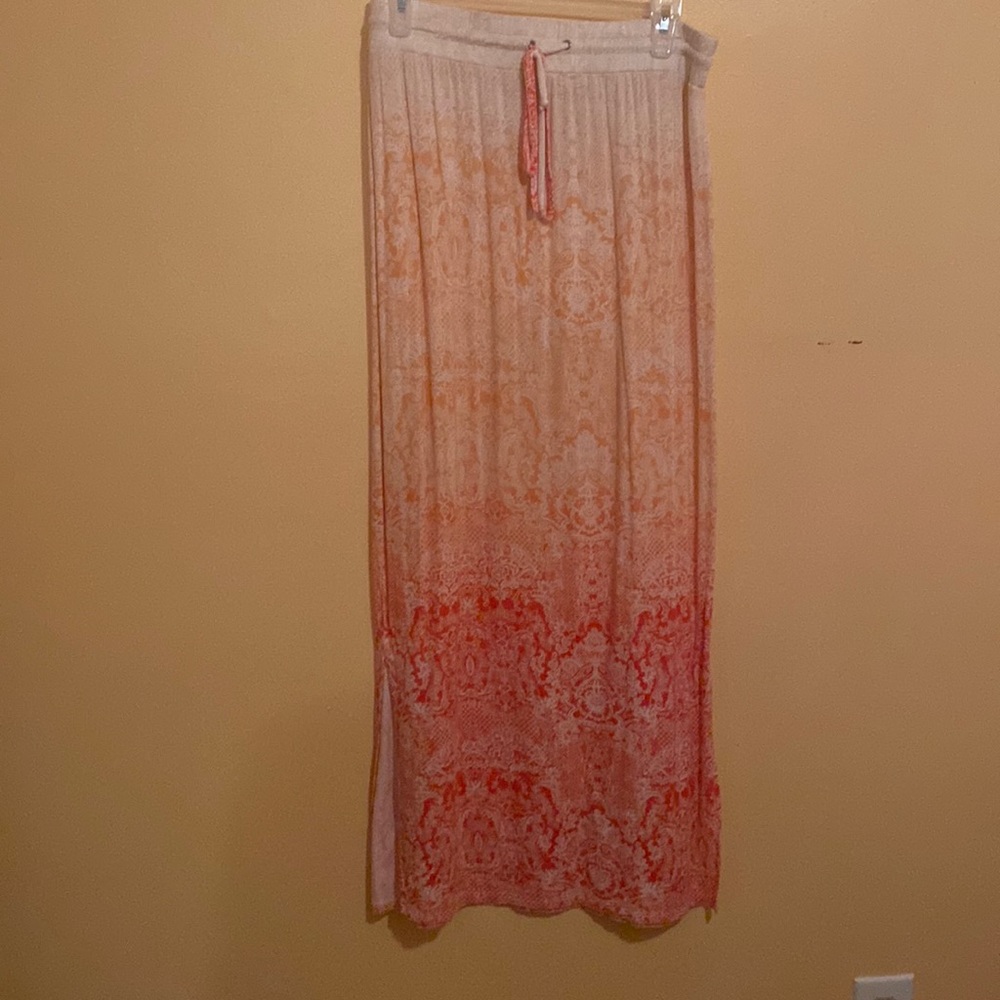Cato Orange maxi skirt